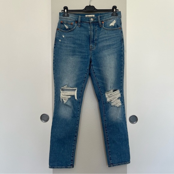 Madewell The Perfect Vintage Jean - Straight Leg - Denman Wash - Size 27 - Picture 5 of 14